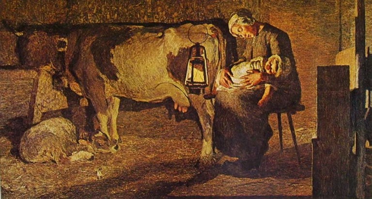 giovanni-segantini-le-due-madri-1881-milano-galleria-darte-moderna